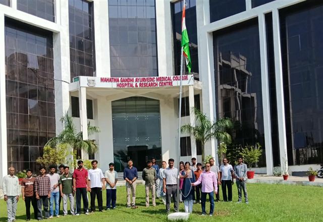 Faculty, staff and students at the assembly